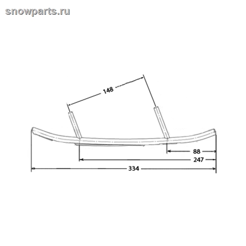 Коньки лыжи BRP Ski-doo Lynx Skandic/ Ranger A-04-0-4-475/ 505072428/ 860200141/ 860201044