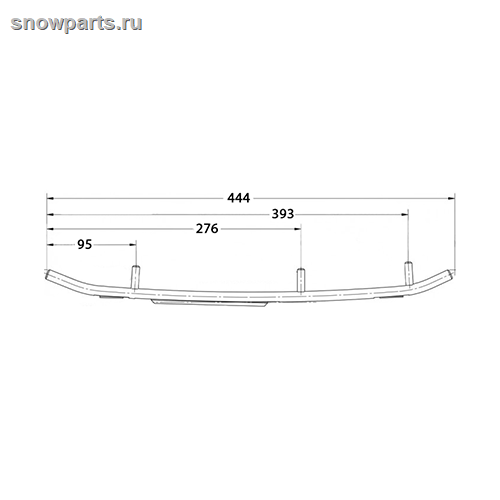 Коньки лыжи Polaris Widetrak LX/ RMK A-04-0-4-226/ 2875723/ 2875431